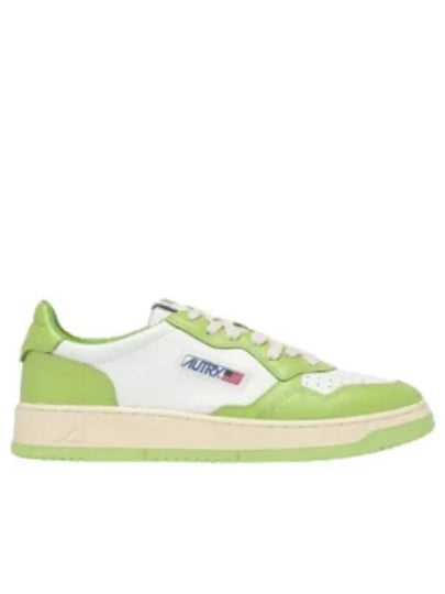 Women's Medalist Bi-Color Low-Top Sneakers Green - AUTRY - BALAAN 2