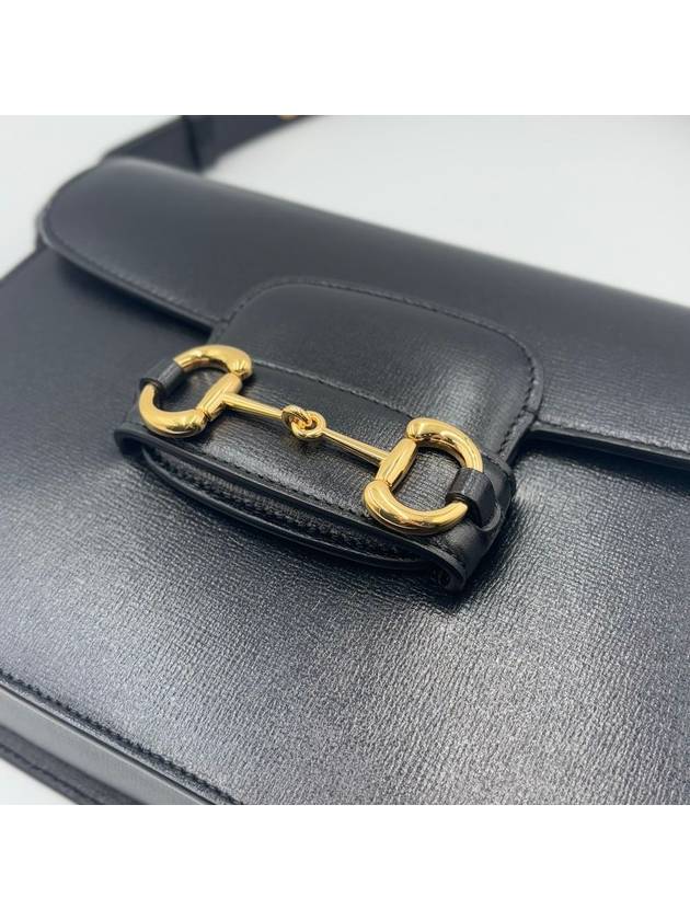 Horsebit 1955 shoulder bag small black - GUCCI - BALAAN 6