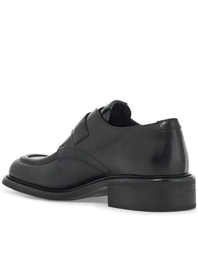 Leather Brogue Loafers Black - MIU MIU - BALAAN 4