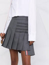 Women's 4 Bar Stripe Pleats Skirt Grey - THOM BROWNE - BALAAN 5