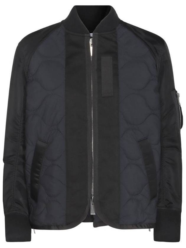 Nylon Twill Ripstop Jacket Black - SACAI - BALAAN 1