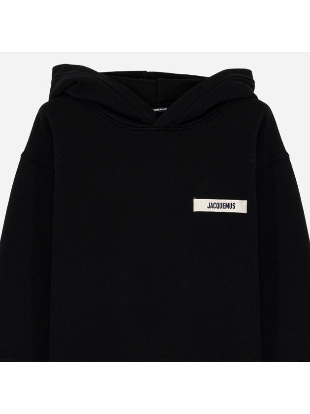 Le Gros Grain Hoodie Black - JACQUEMUS - BALAAN 3