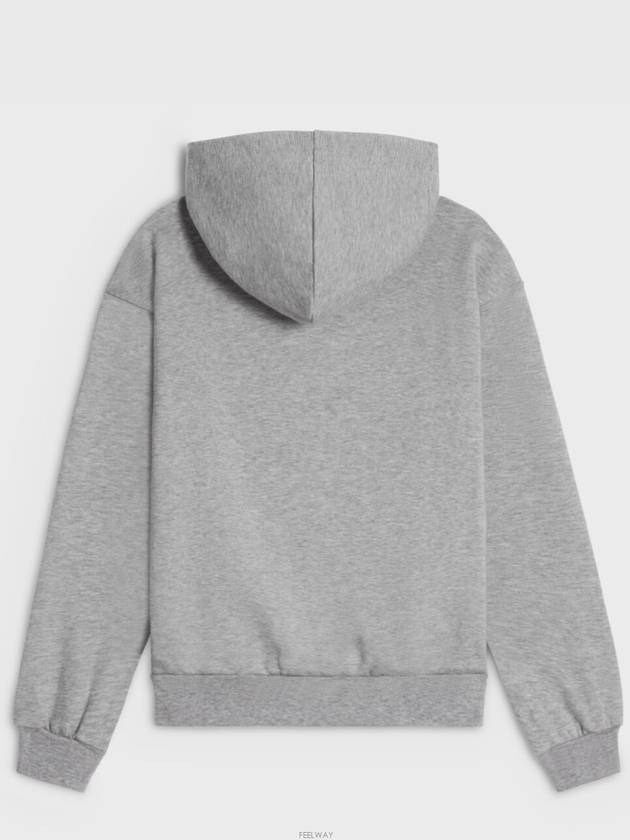 Triomphe Hoodie Cotton Cashmere Gray Offwhite - CELINE - BALAAN 3