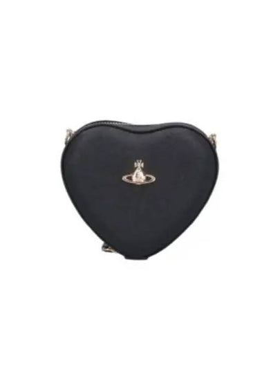 ORB Logo Heart Cross Bag Black - VIVIENNE WESTWOOD - BALAAN 2