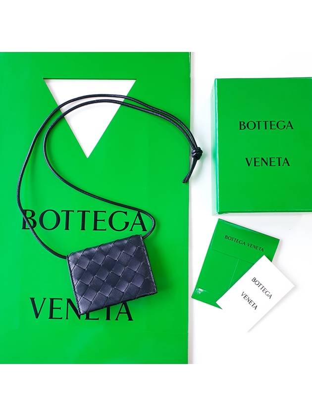 Intrecciato Strap Card Wallet Black - BOTTEGA VENETA - BALAAN 9