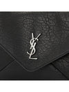 Cassandre Envelope Strap Leather Cross Bag Black - SAINT LAURENT - BALAAN 9