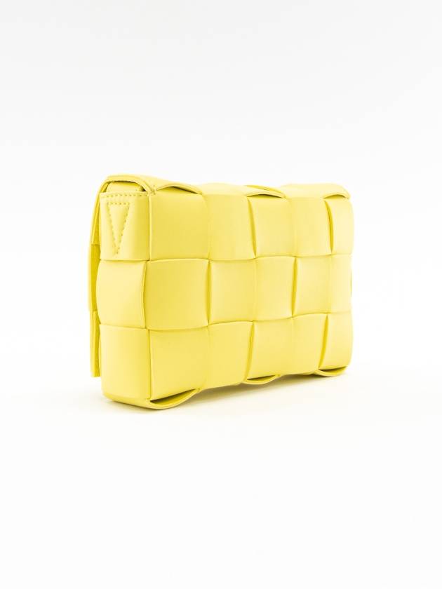 Cassette Intrecciato Small Cross Bag Yellow - BOTTEGA VENETA - BALAAN 4