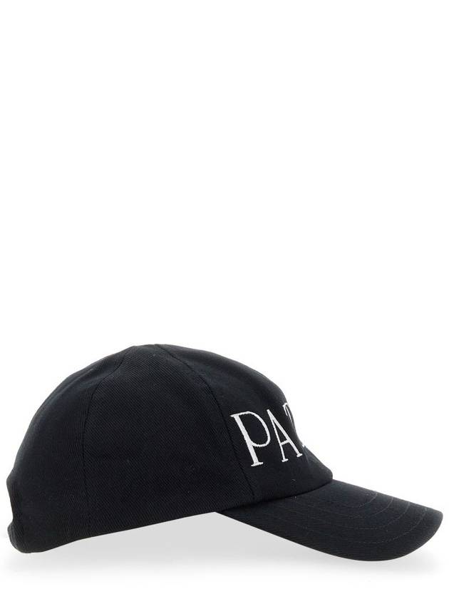 Embroidered Logo Cotton Ball Cap Black - PATOU - BALAAN 2