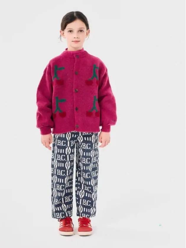 Bobo Cherry Intarsia Cardigan B224AC124 Italian Kids - BOBO CHOSES - BALAAN 5