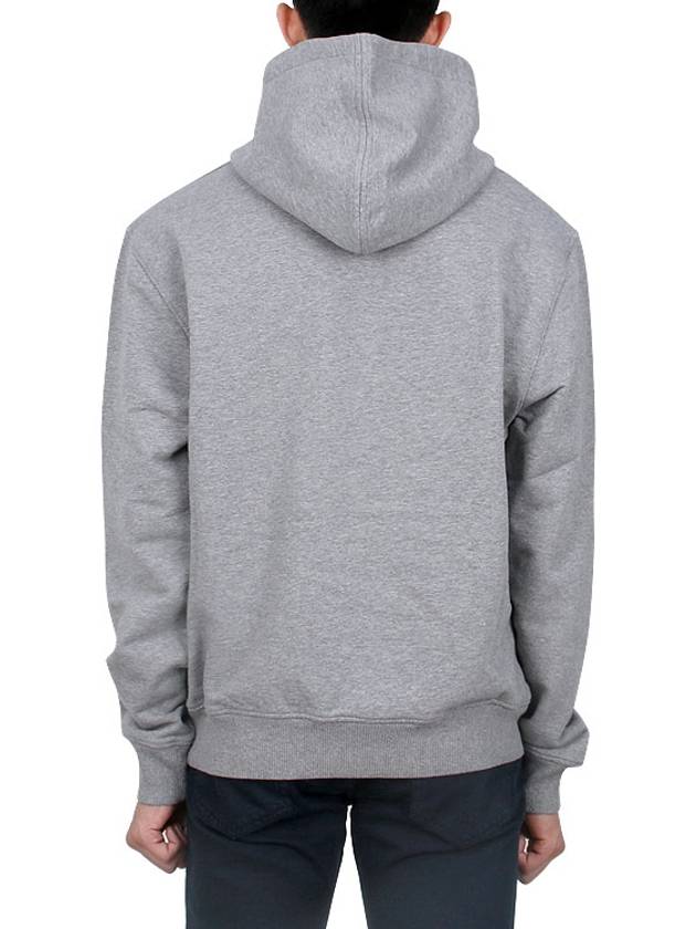 Mini Heart Logo Hoodie Heather Grey - AMI - BALAAN 5