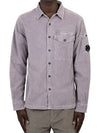 Lens Detail Long Sleeve Shirt Purple - CP COMPANY - BALAAN 1