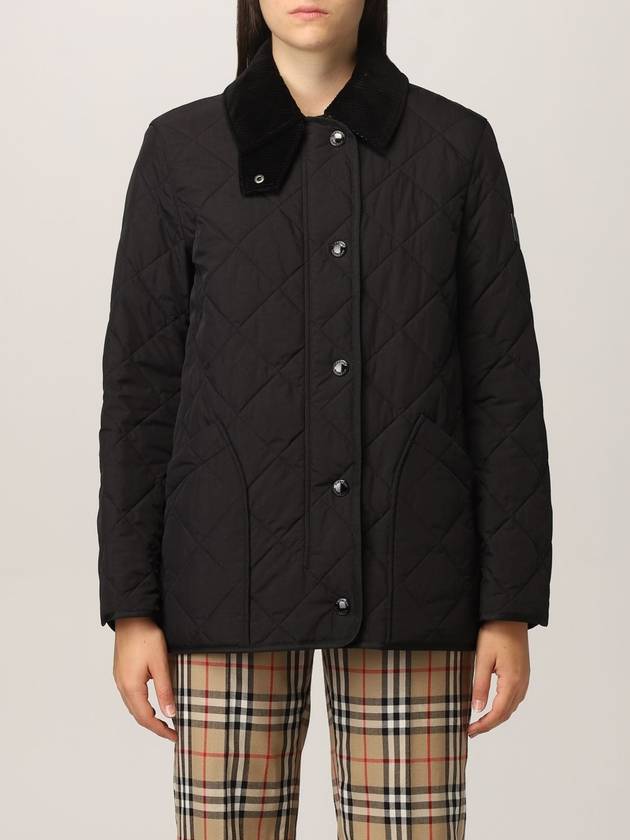 Diamond Quilted Thermoregulated Barn Jacket Black - BURBERRY - BALAAN 2