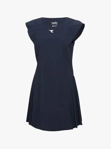 Diadora Grazia Slit Dress NAVY - DIADORA - BALAAN 1