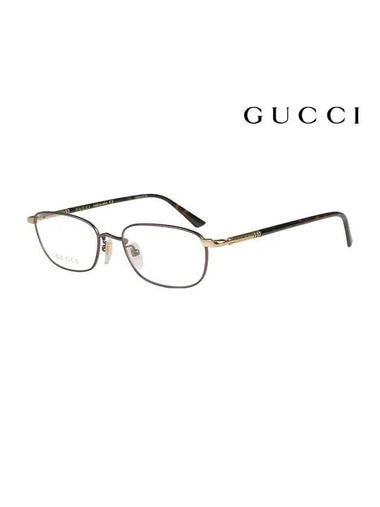 Eyewear Oval Titanium Eyewear Brown - GUCCI - BALAAN 1