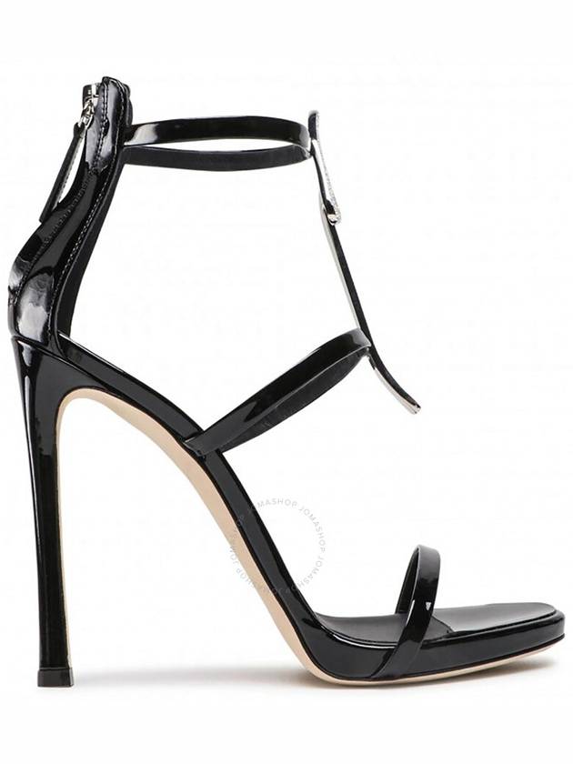 Giuseppe Zanotti Ladies Harmony G Crystal Patent Leather Sandals, Brand Size 35 ( US Size 5 ) - GIUSEPPE ZANOTTI - BALAAN 1