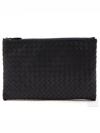 Intrecciato Clutch Bag Navy - BOTTEGA VENETA - BALAAN 2