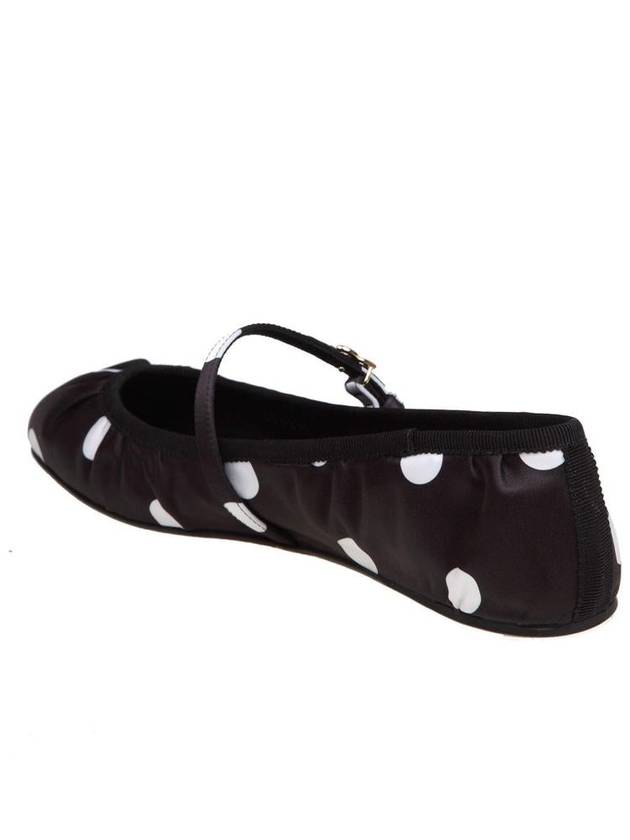 Dolce & Gabbana Ballet Flats In Polka Dot Print Satin - DOLCE&GABBANA - BALAAN 4