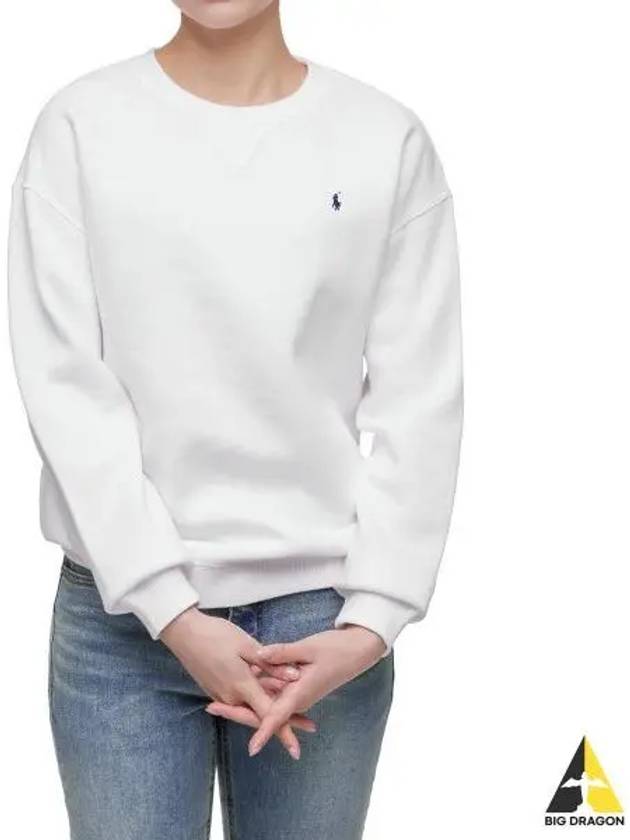 W Fleece Pullover White - POLO RALPH LAUREN - BALAAN 1