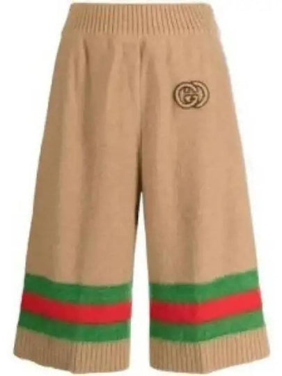 Interlocking GG Logo Shorts Camel - GUCCI - BALAAN 2