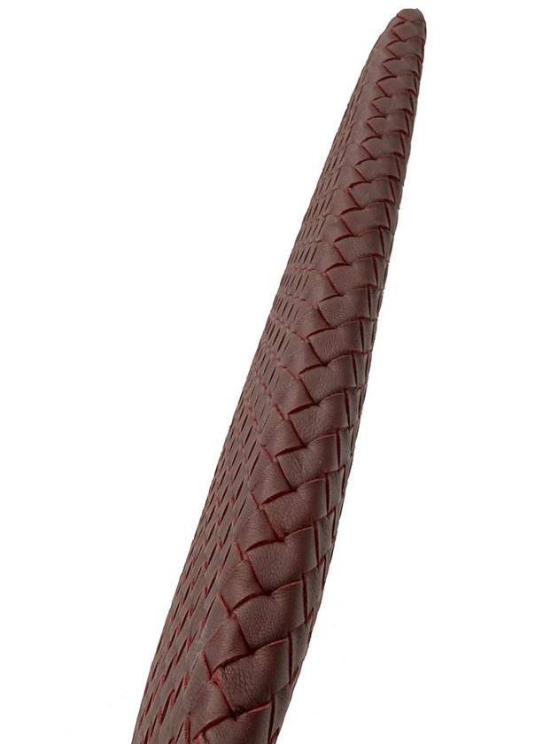 Dark Burgundy Intrecciato Nappa Large Pouch Clutch 355261 - BOTTEGA VENETA - BALAAN 7