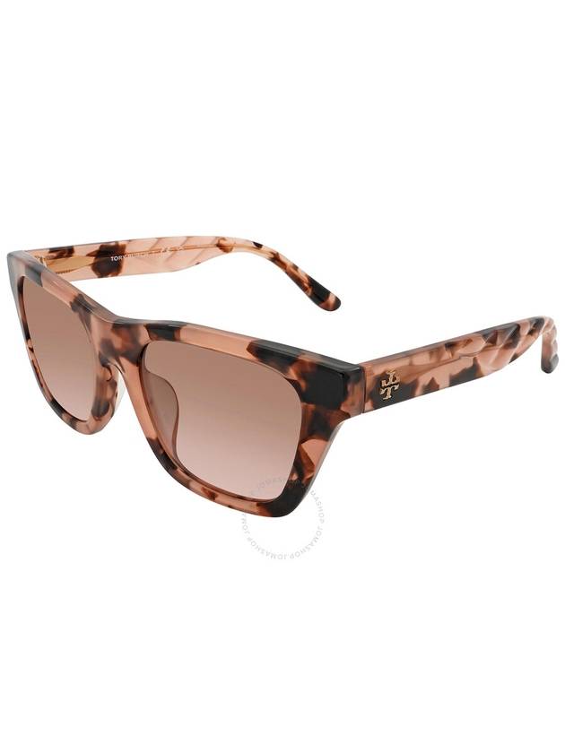 Tory Burch Rose Brown Gradient Rectangular Ladies Sunglasses TY7181U 172611 52 - TORY BURCH - BALAAN 3