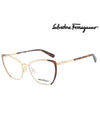 Eyewear Cat Eye Glasses Gold Brown - SALVATORE FERRAGAMO - BALAAN 2