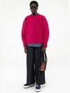 Knitted Men's Felt Oversized Jumper Sweater Hot Pink FWOJ01 - SUNNEI - BALAAN 2