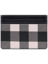 Check Logo Print Card Wallet - BURBERRY - BALAAN 5