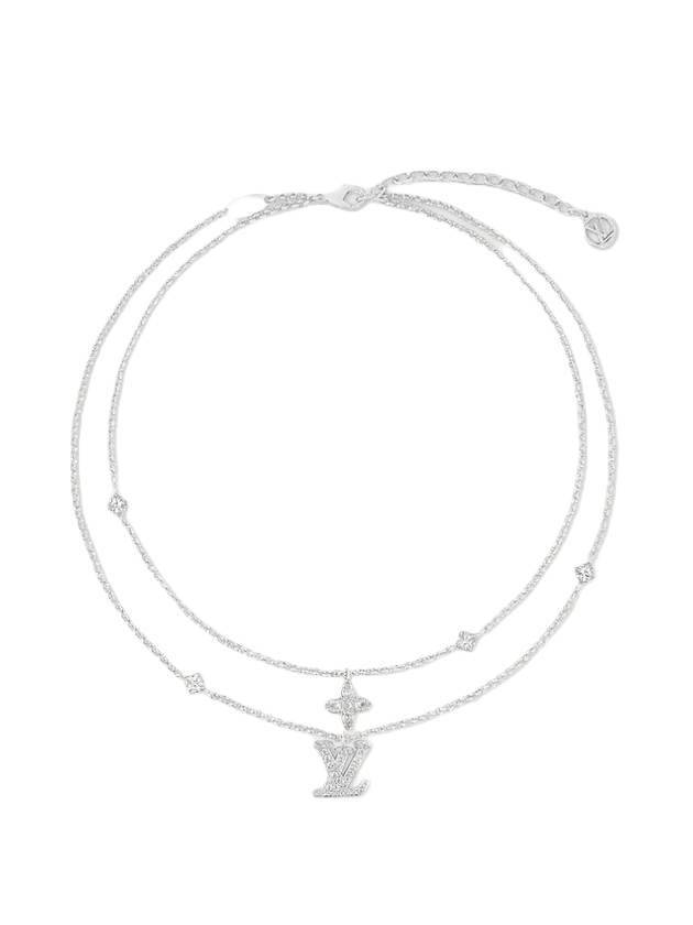 Lady LV Necklace Silver - LOUIS VUITTON - BALAAN 1