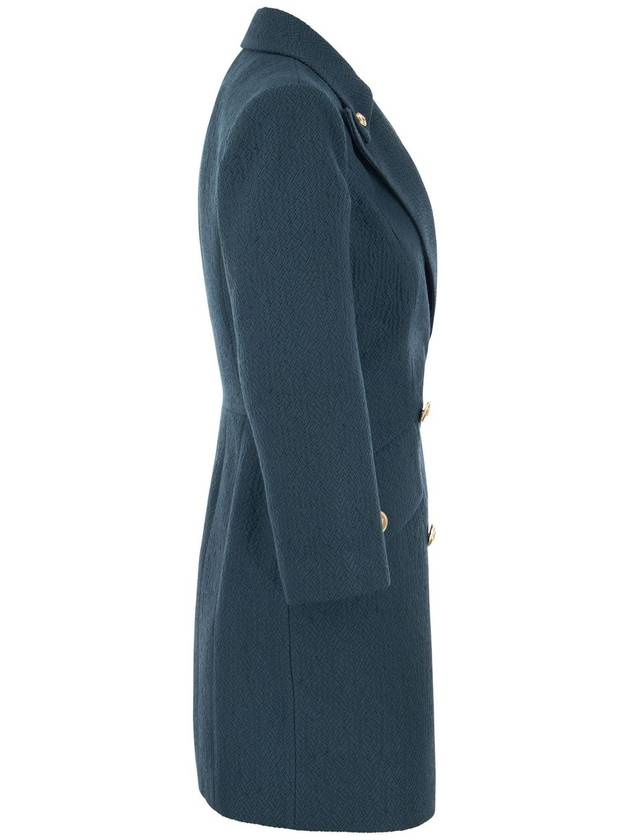 Robe-manteau in textured fabric - ELISABETTA FRANCHI - BALAAN 3