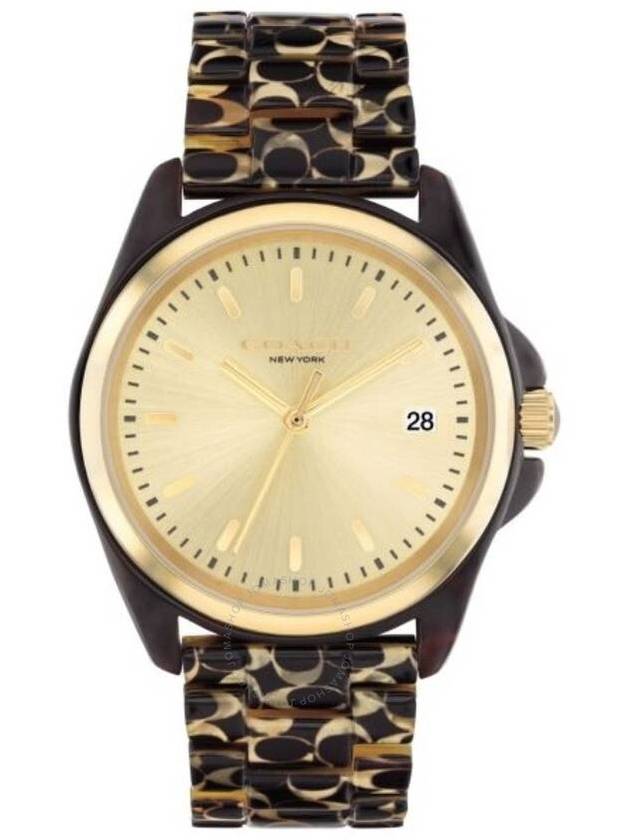 Coach Greyson Quartz Champagne Dial Ladies Watch 14504187 - COACH - BALAAN 1