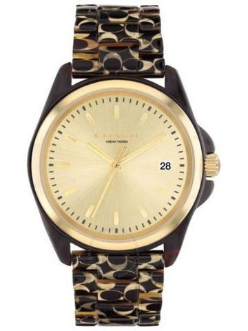 Coach Greyson Quartz Champagne Dial Ladies Watch 14504187 - COACH - BALAAN 1