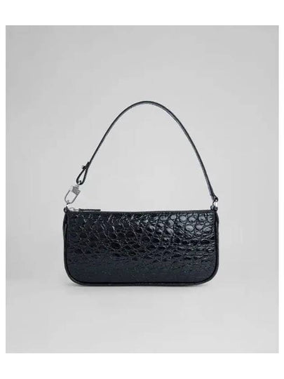 RACHEL CIRCULAR CROCO EMBOSSED LEATHER BLACK B1BTFM032WSBBK0CW0 - BY FAR - BALAAN 2