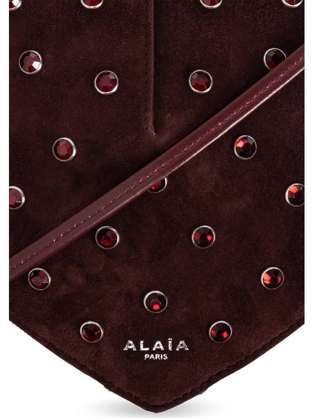 Alaïa Shoulder Bag Le Coeur, Women's, Burgundy - ALAIA - BALAAN 6