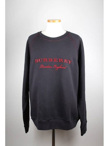 Embroidered Logo Sweatshirt XL - BURBERRY - BALAAN 1