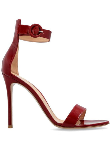 Gianvito Rossi Portofino Heeled Sandals, Women's, Red - GIANVITO ROSSI - BALAAN 1