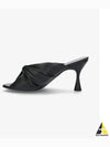 Drapy Leather Mule Heel Black - BALENCIAGA - BALAAN 2