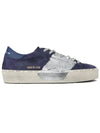 11th Anniversary High Star Half Suede Low Top Sneakers Silver Navy - GOLDEN GOOSE - BALAAN 3