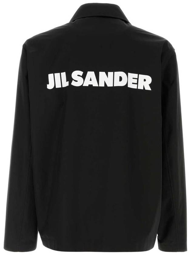 Back Logo Print Jacket Black - JIL SANDER - BALAAN 3