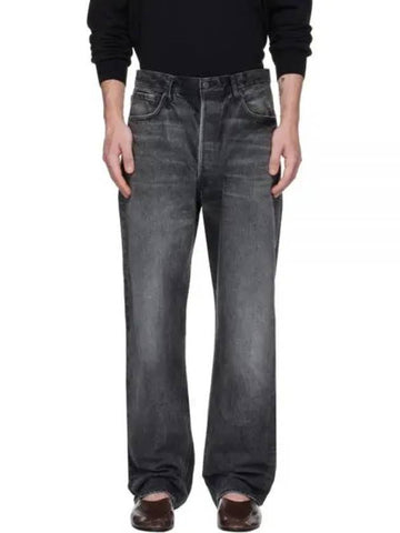 SELVEDGE FADED HEAVY DENIM PANTS BLACK A24AP03DH - AURALEE - BALAAN 1