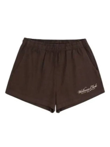 24 1800 Health Disco Shorts ChocolateCream SH020S410HC - SPORTY & RICH - BALAAN 1