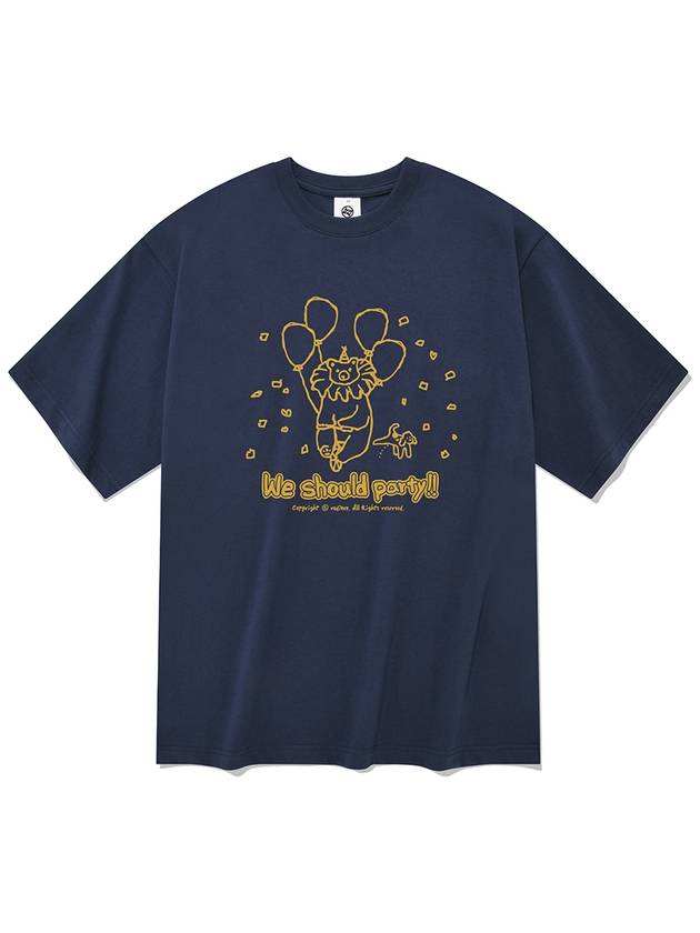 Party Bear Short Sleeve TShirt Navy - RADINEO - BALAAN 1