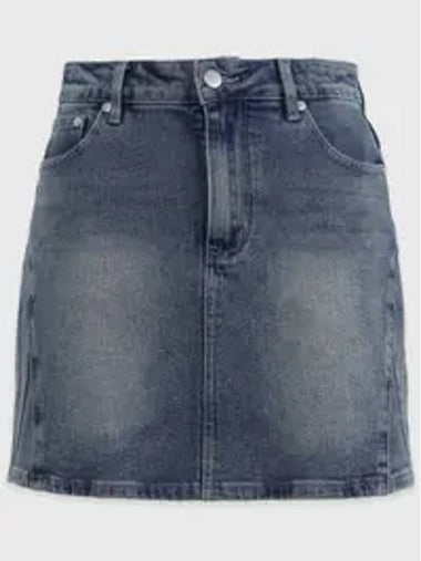 Beloved M Point Denim H Line Skirt Blue - MICANE - BALAAN 1