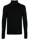 K Restorfer Slim Fit Turtleneck Black - DIESEL - BALAAN 1