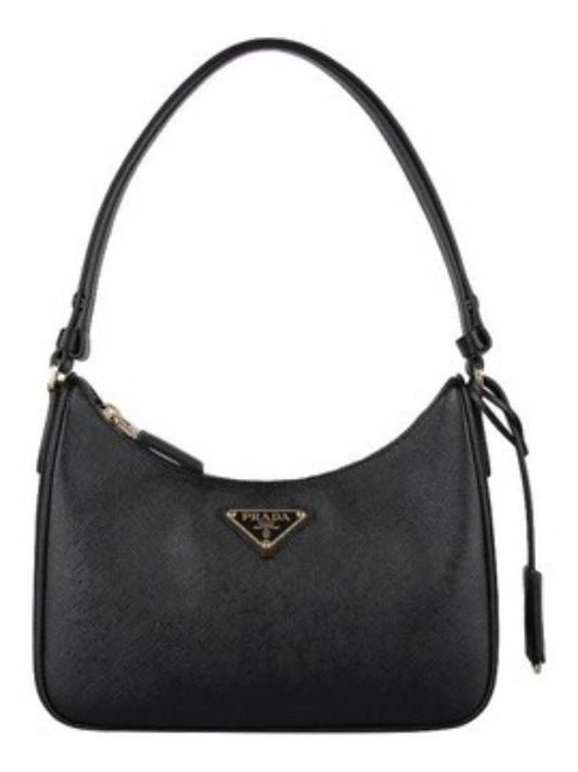 Re-Edition Saffiano Leather Mini Bag Black - PRADA - BALAAN 2