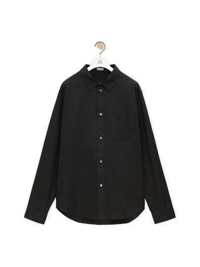 Cotton Long Sleeve Shirt Black - LOEWE - BALAAN 2