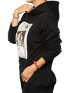 Al Pacino Printed Hood Women Black NOM18258 - IH NOM UH NIT - BALAAN 4