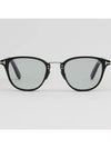 Sunglasses TF1049D 05A gray tint round black horn rim Asian fit - TOM FORD - BALAAN 3