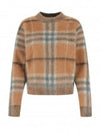 Vintage Check Mohair Knit Top Camel - BURBERRY - BALAAN 2