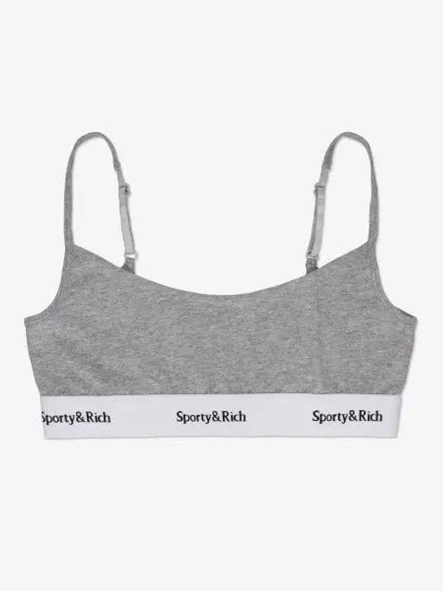 Serif Logo Bra Gray BR1011HG - SPORTY & RICH - BALAAN 1